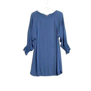 Maje Blue Realiste Crape Shift Dress Size Small (size 1 of 5)
